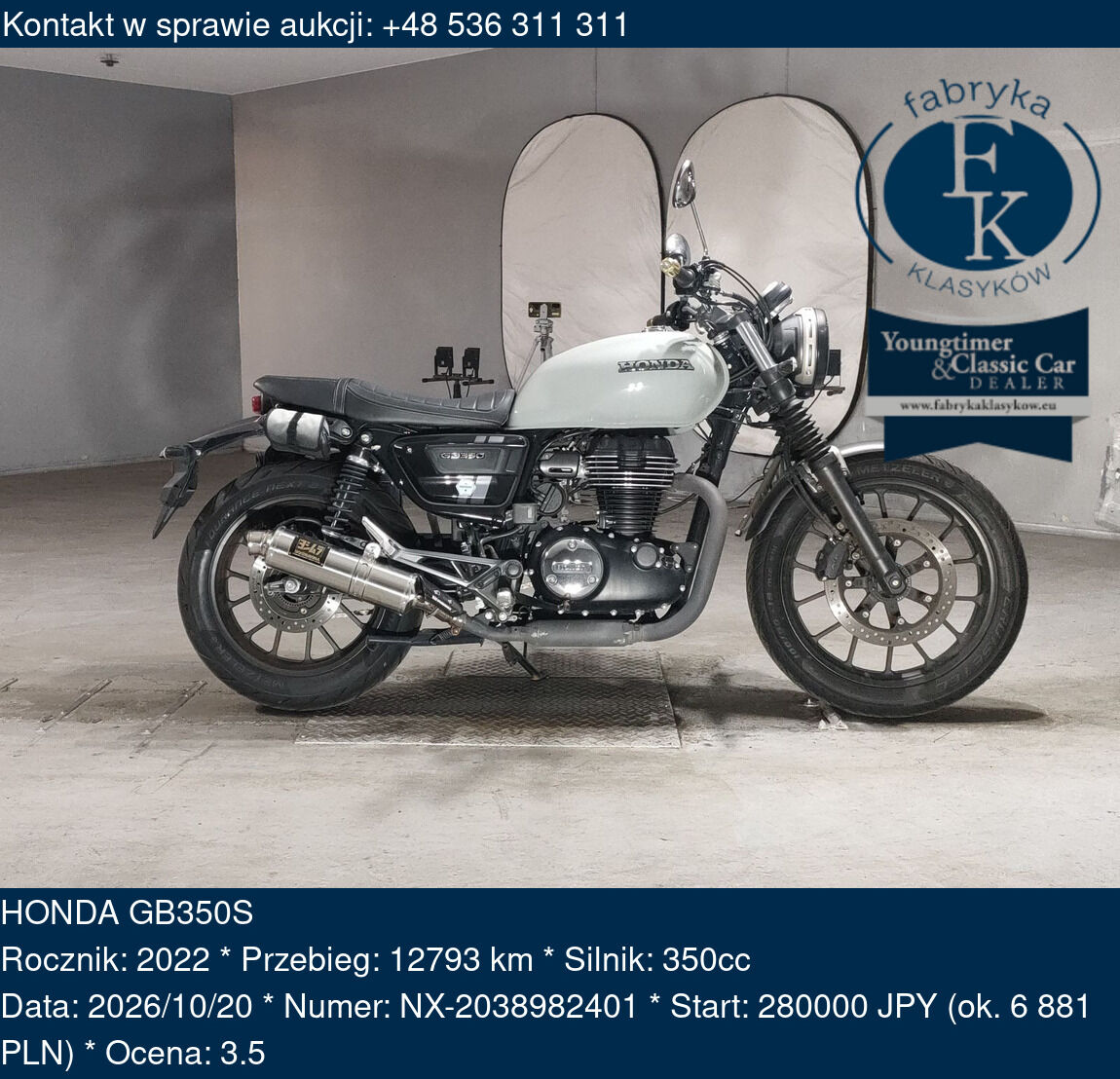 HONDA GB350S 2022 - zdjęcie 2