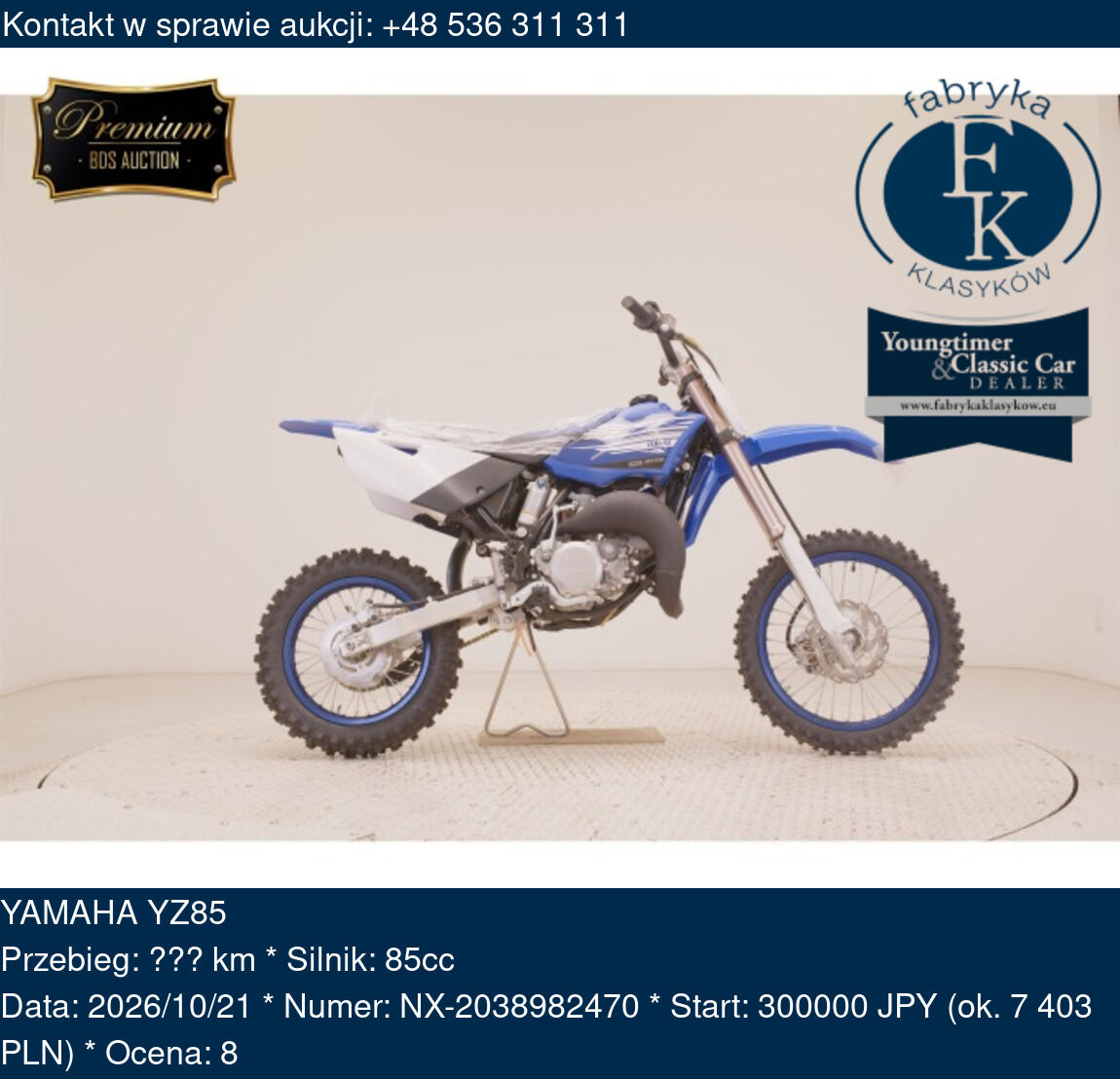YAMAHA YZ85  - zdjęcie 2