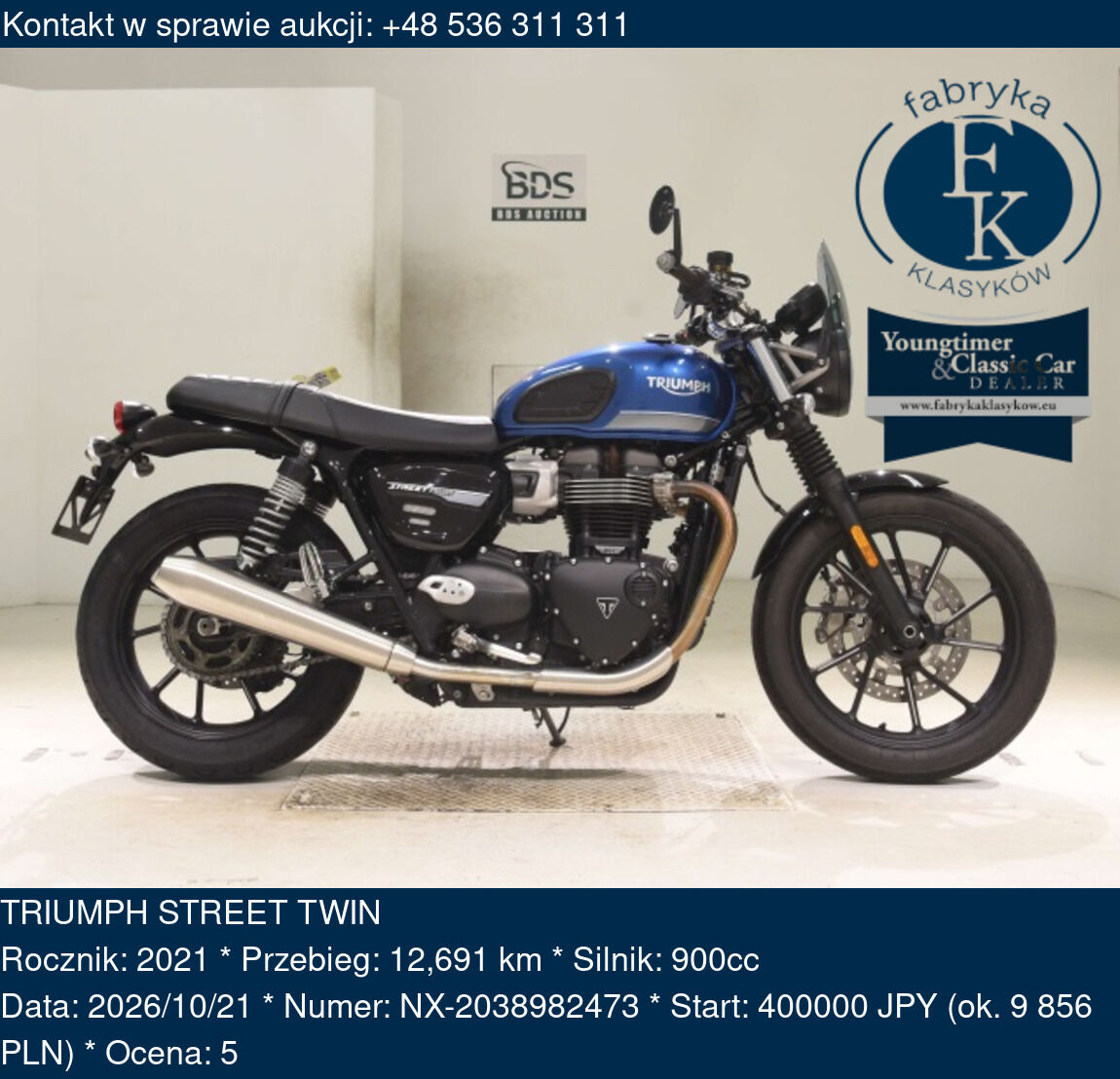 TRIUMPH STREET TWIN 2021 - zdjęcie 2