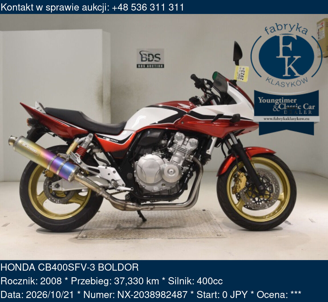 HONDA CB400SFV-3 BOLDOR 2008 - zdjęcie 2