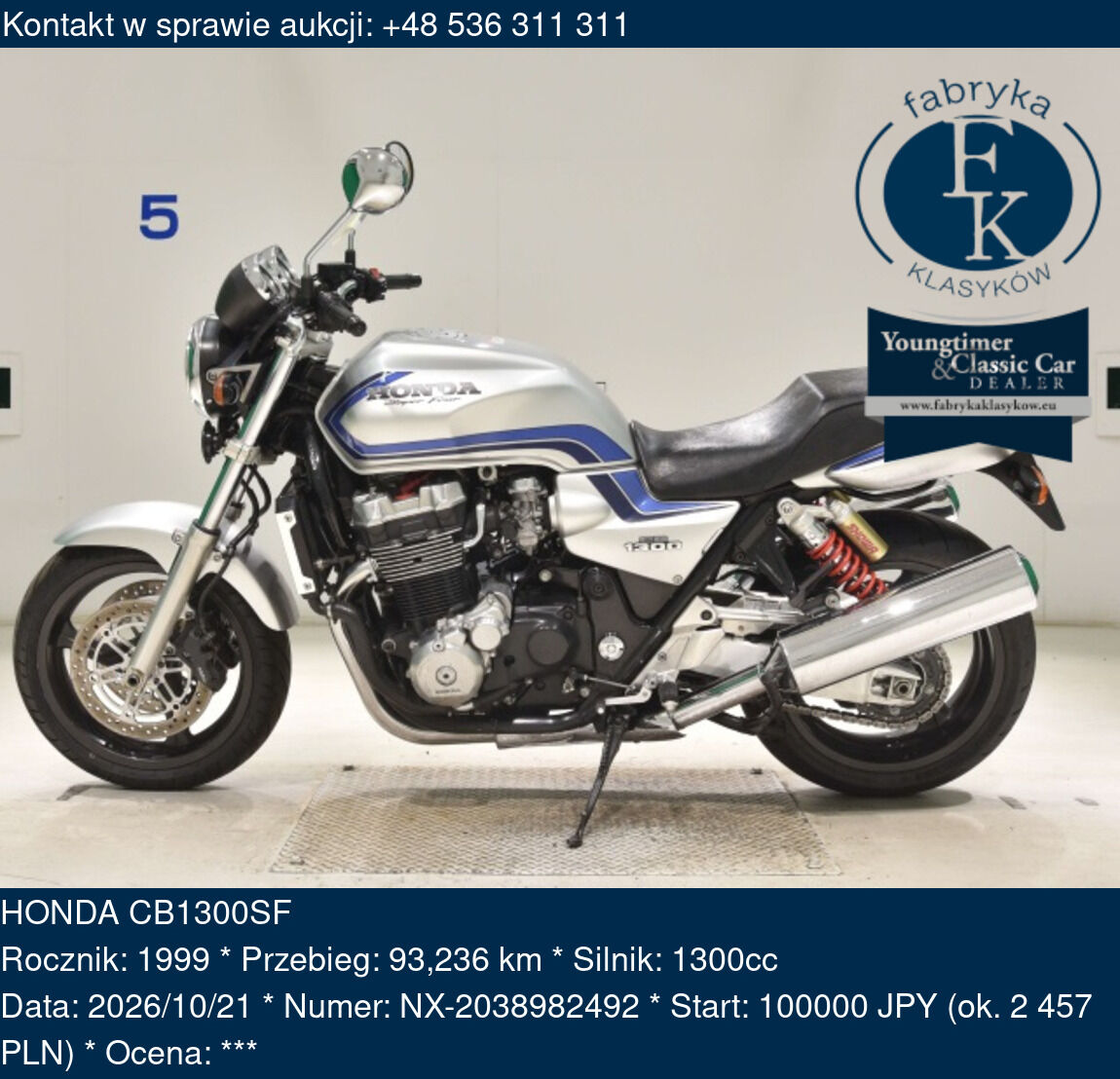 HONDA CB1300SF 1999 - zdjęcie 2