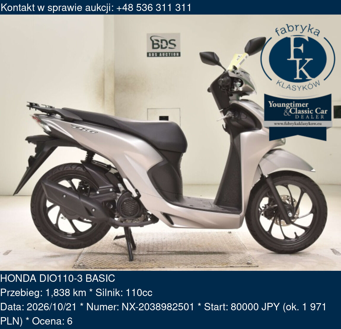 HONDA DIO110-3 BASIC  - zdjęcie 2