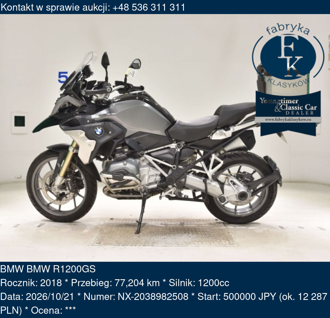 BMW BMW R1200GS 2018 - zdjęcie 2