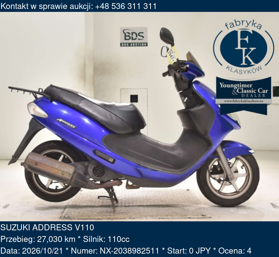 SUZUKI ADDRESS V110  - zdjęcie 2