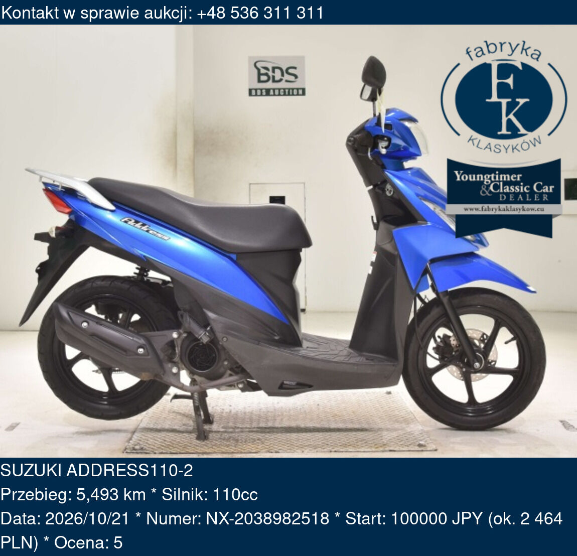 SUZUKI ADDRESS110-2  - zdjęcie 2