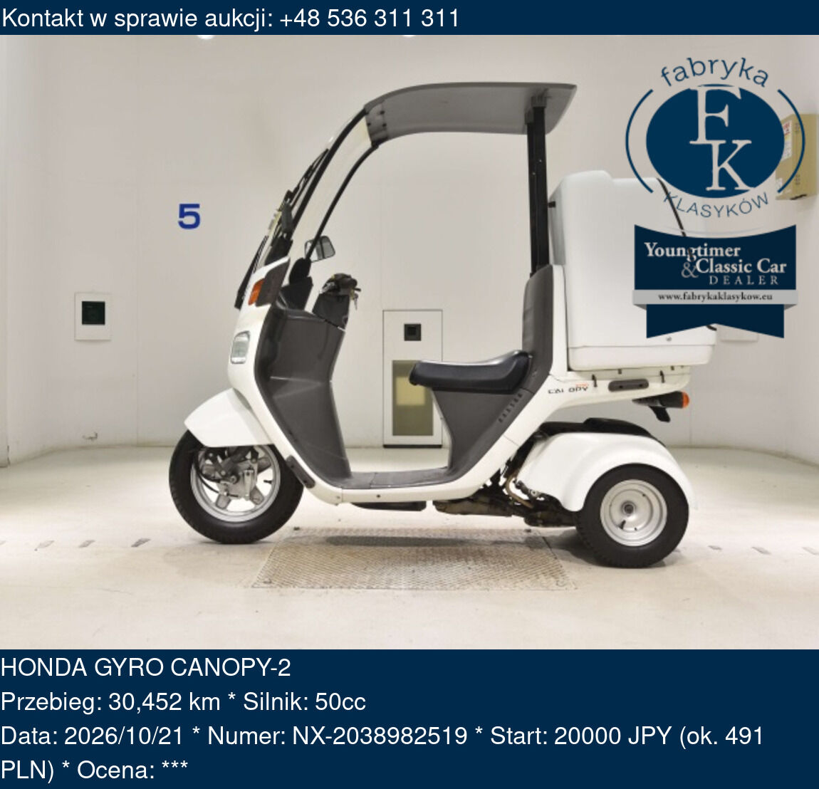 HONDA GYRO CANOPY-2  - zdjęcie 2