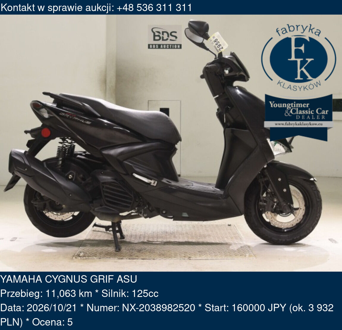 YAMAHA CYGNUS GRIF ASU - zdjęcie 2