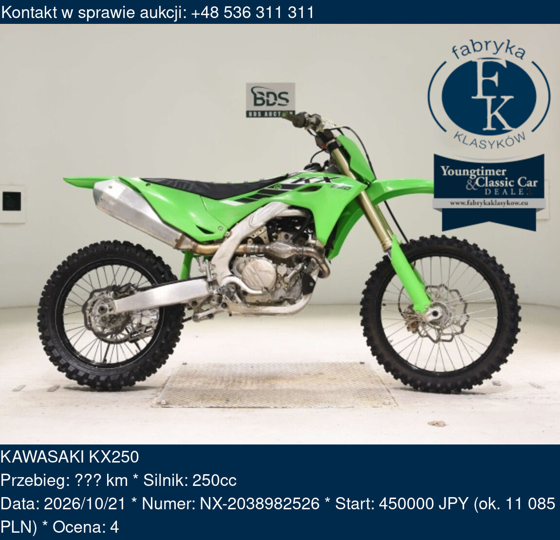 KAWASAKI KX250 - zdjęcie 2