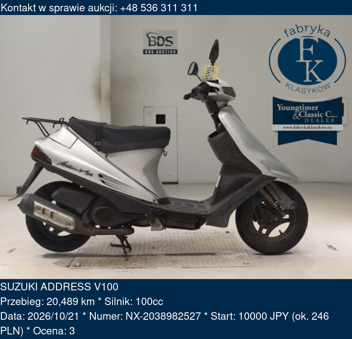 SUZUKI ADDRESS V100  - zdjęcie 2