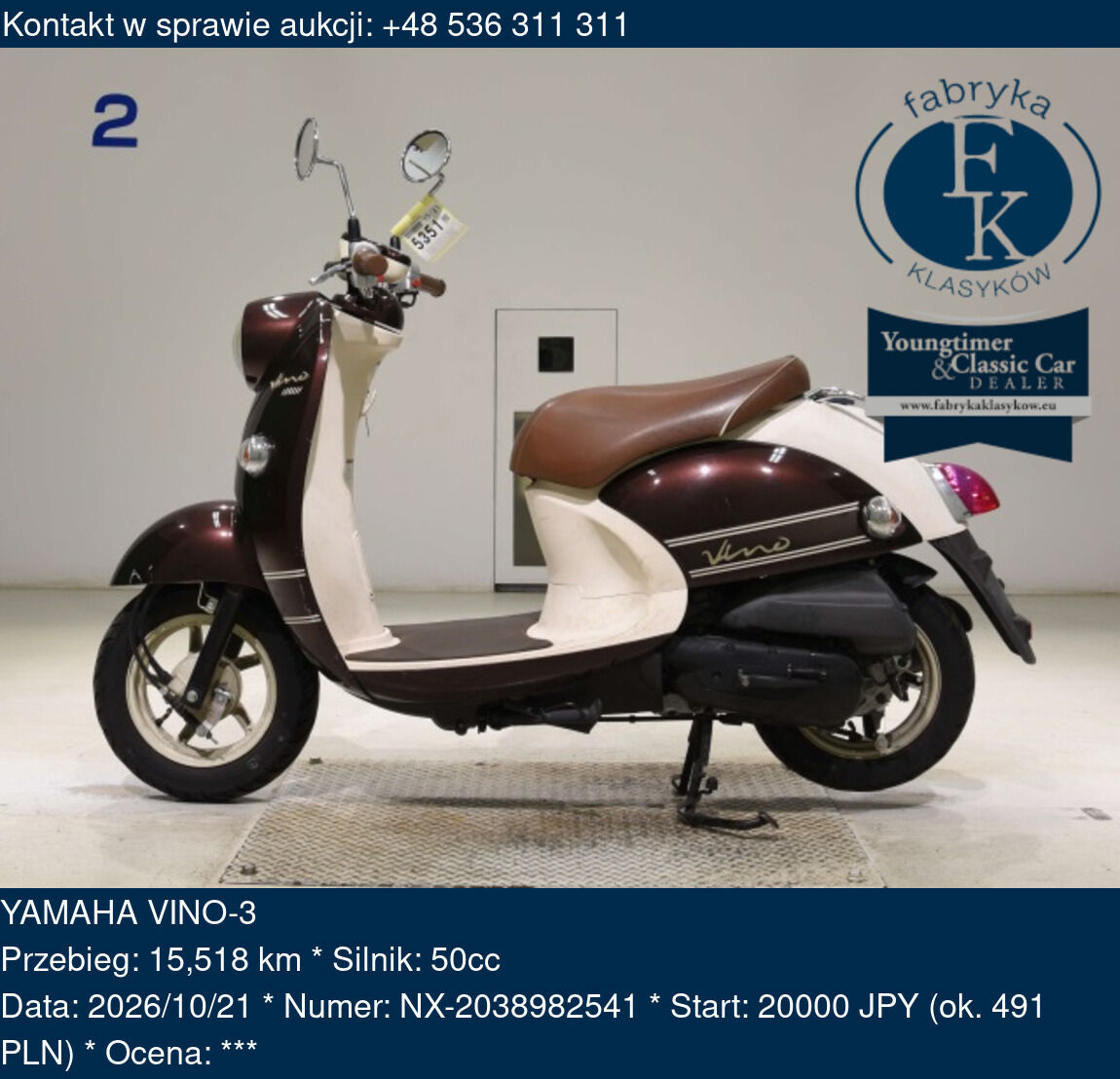 YAMAHA VINO-3  - zdjęcie 2