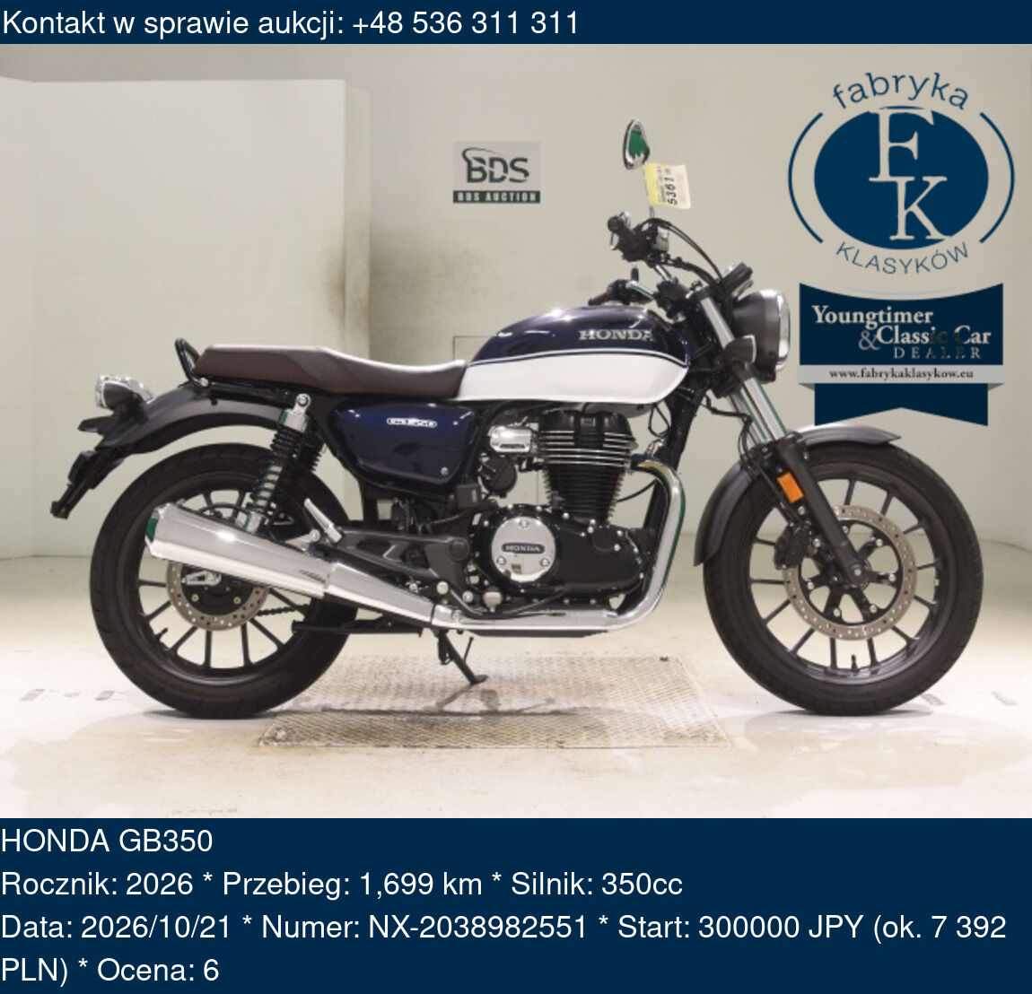 HONDA GB350 2026 - zdjęcie 2