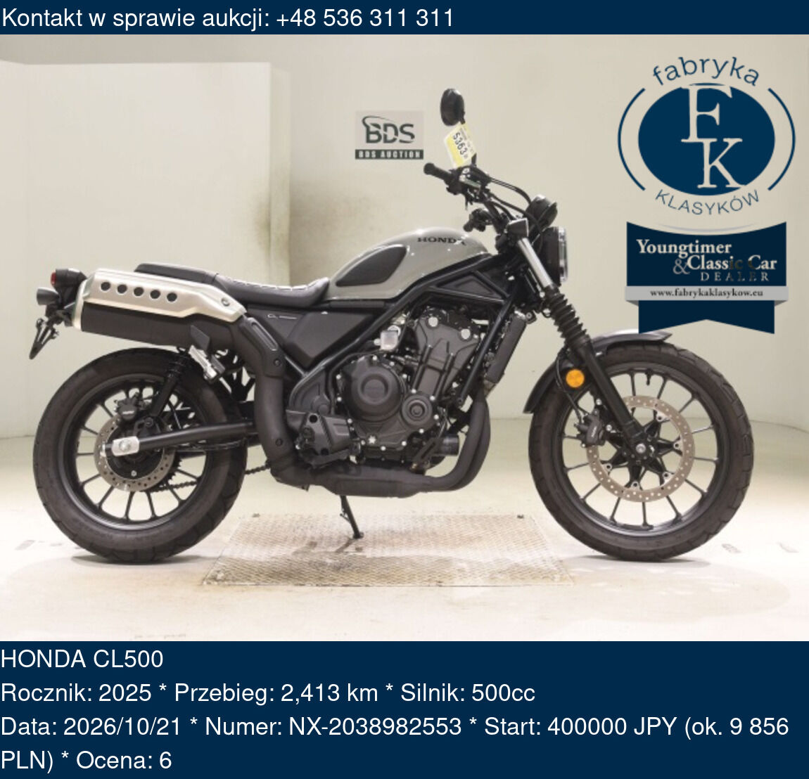 HONDA CL500 2025 - zdjęcie 2