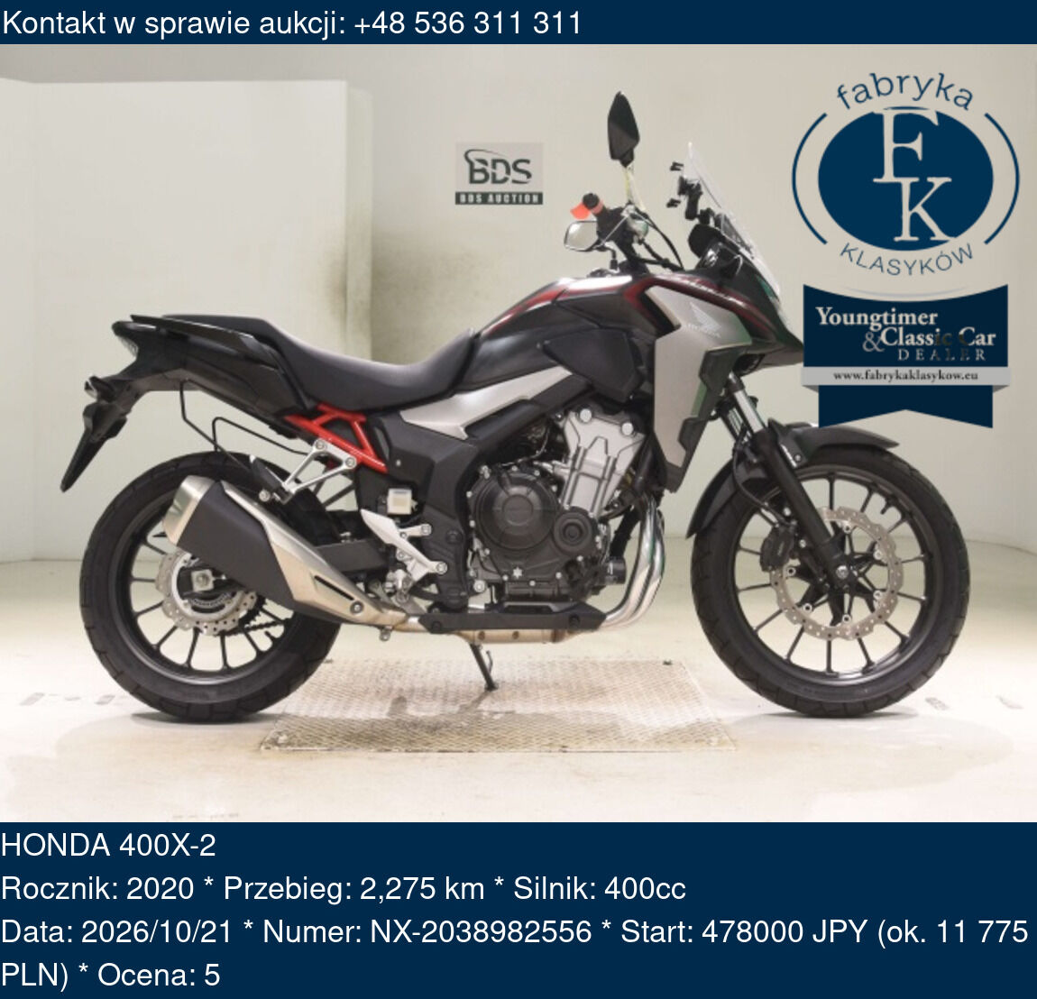 HONDA 400X-2 2020 - zdjęcie 2