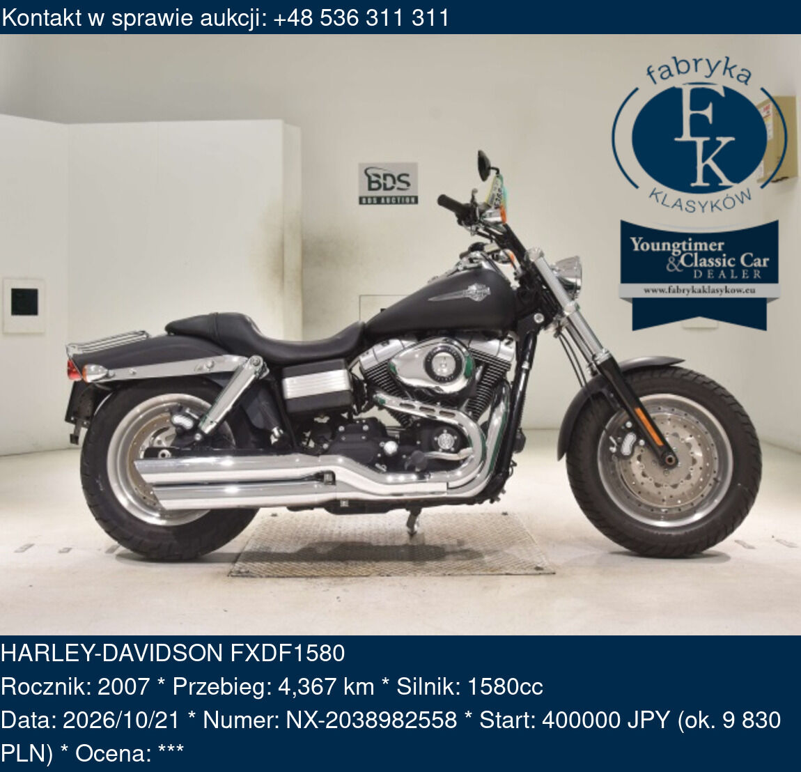 HARLEY-DAVIDSON FXDF1580 2007 - zdjęcie 2