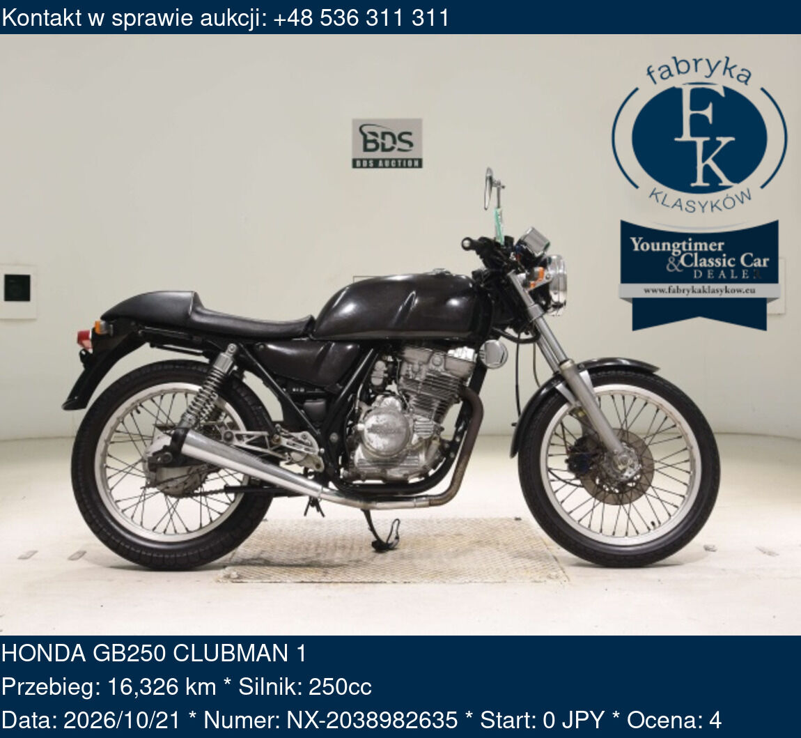 HONDA GB250 CLUBMAN 1 - zdjęcie 2