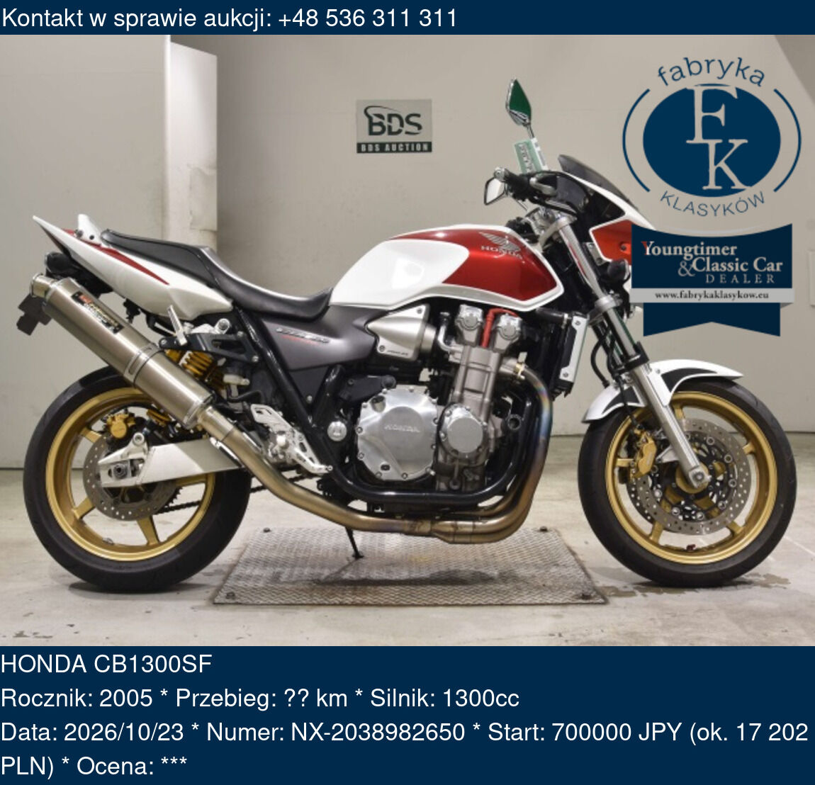 HONDA CB1300SF 2005 - zdjęcie 2