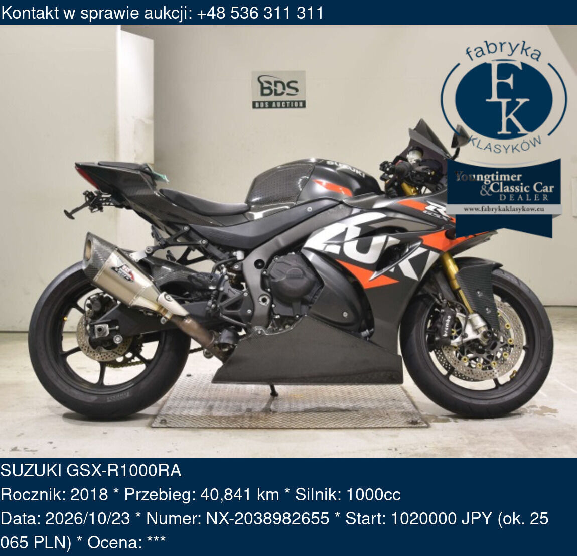 SUZUKI GSX-R1000RA 2018 - zdjęcie 2