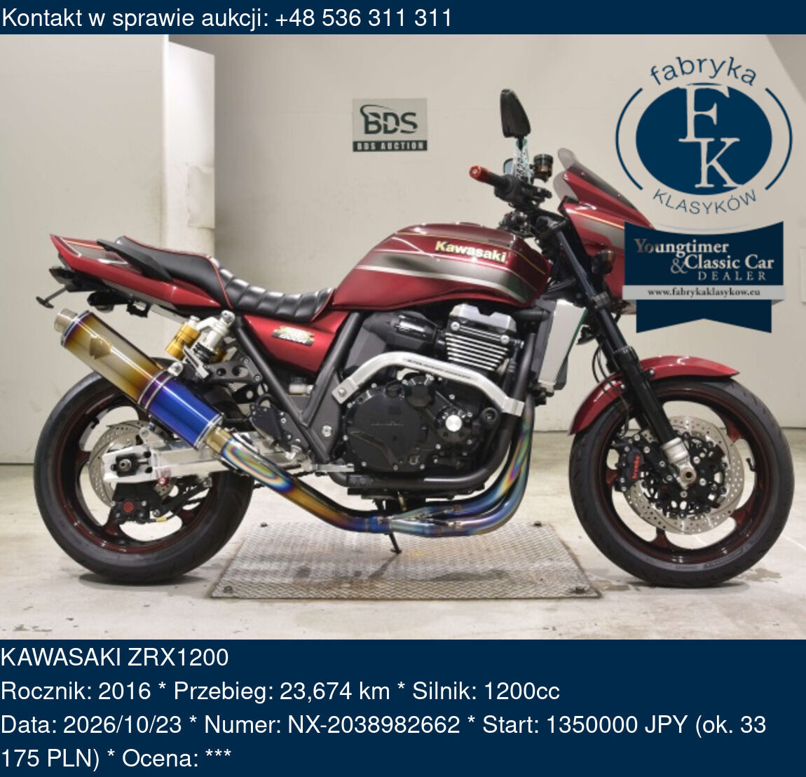KAWASAKI ZRX1200 2016 - zdjęcie 2