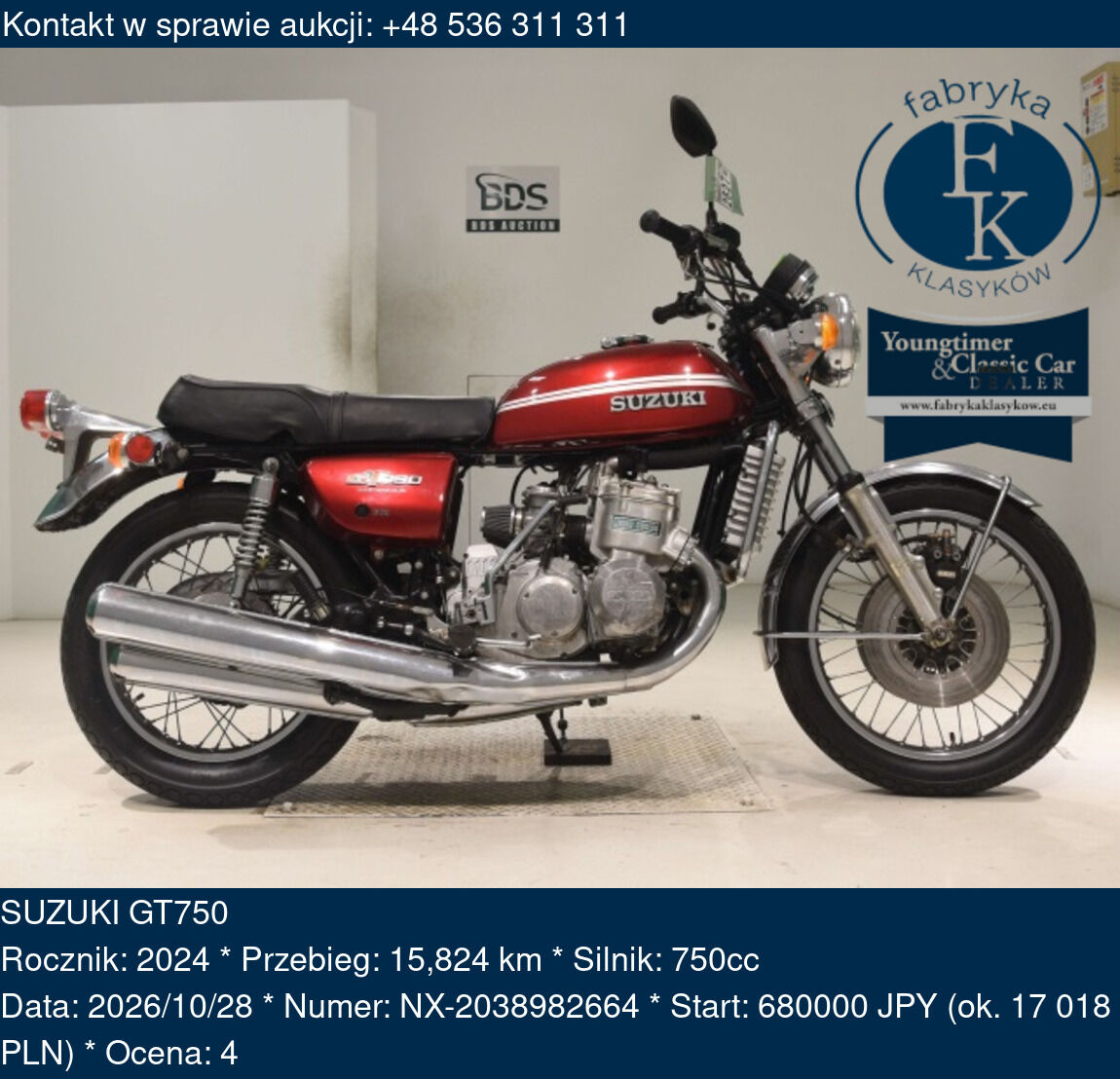 SUZUKI GT750 2024 - zdjęcie 2
