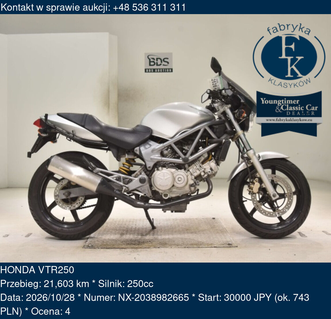 HONDA VTR250  - zdjęcie 2