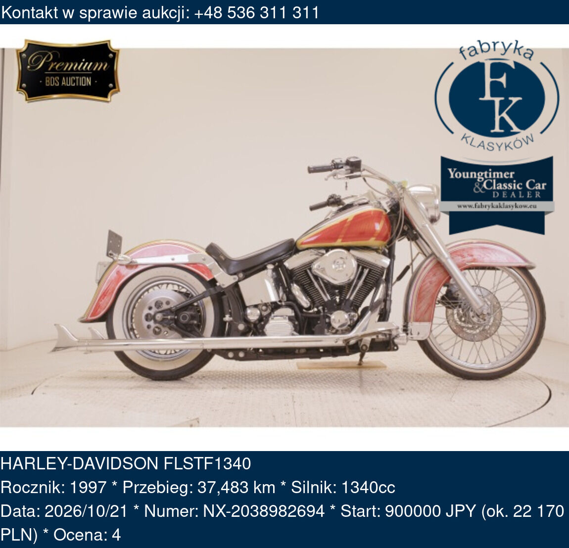 HARLEY-DAVIDSON FLSTF1340 1997 - zdjęcie 2