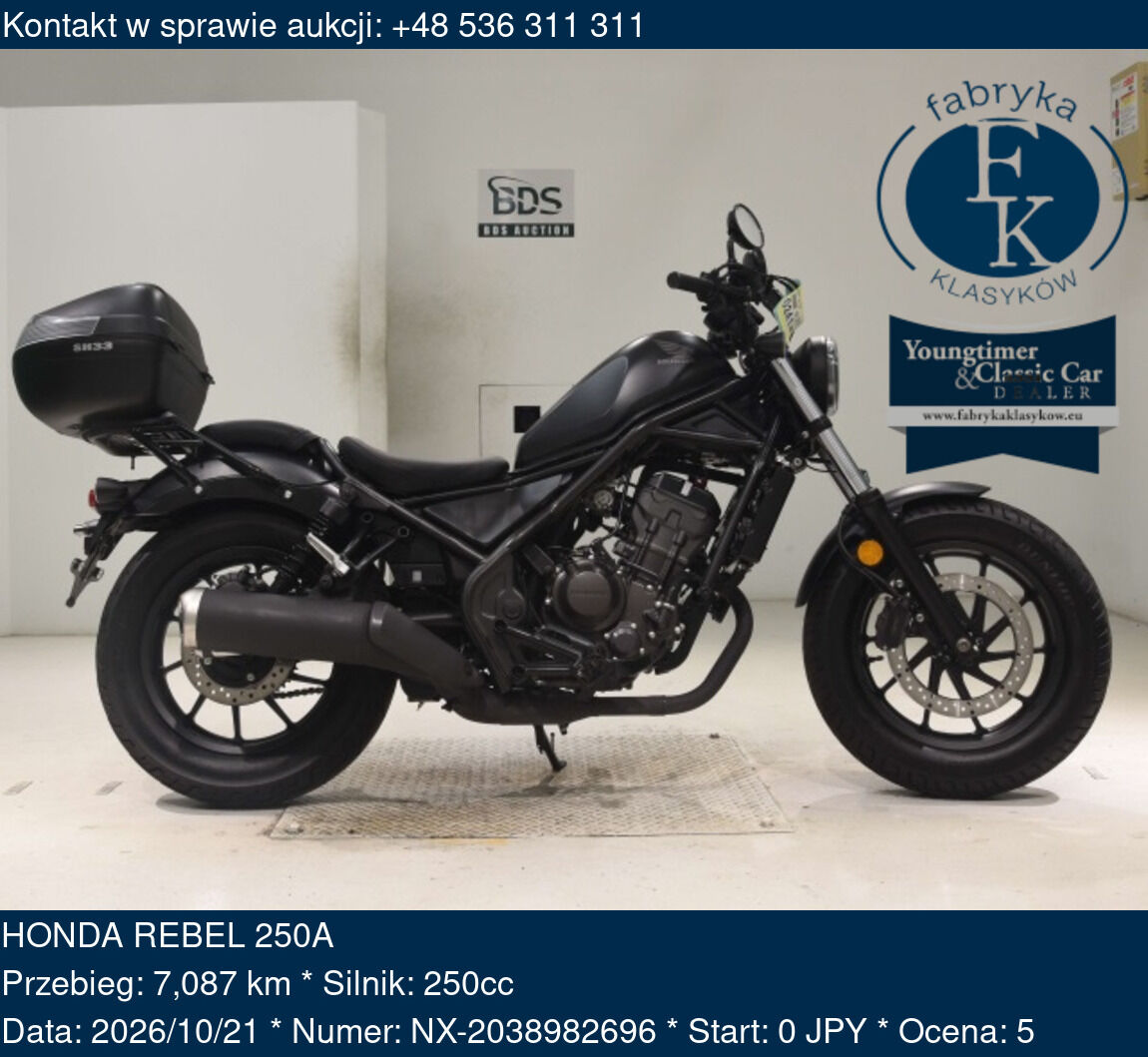 HONDA REBEL 250A  - zdjęcie 2