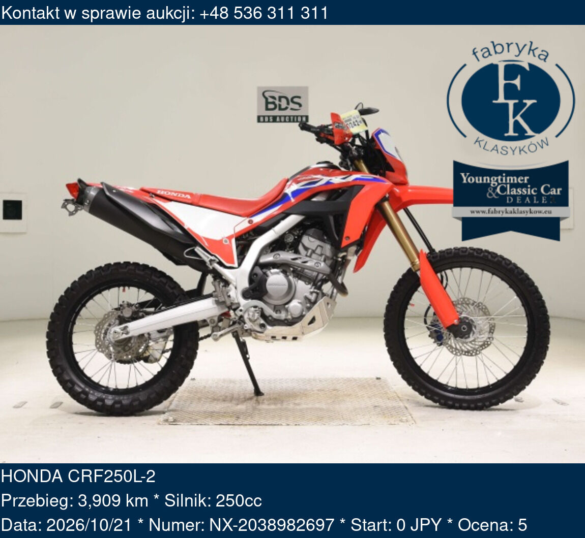HONDA CRF250L-2  - zdjęcie 2