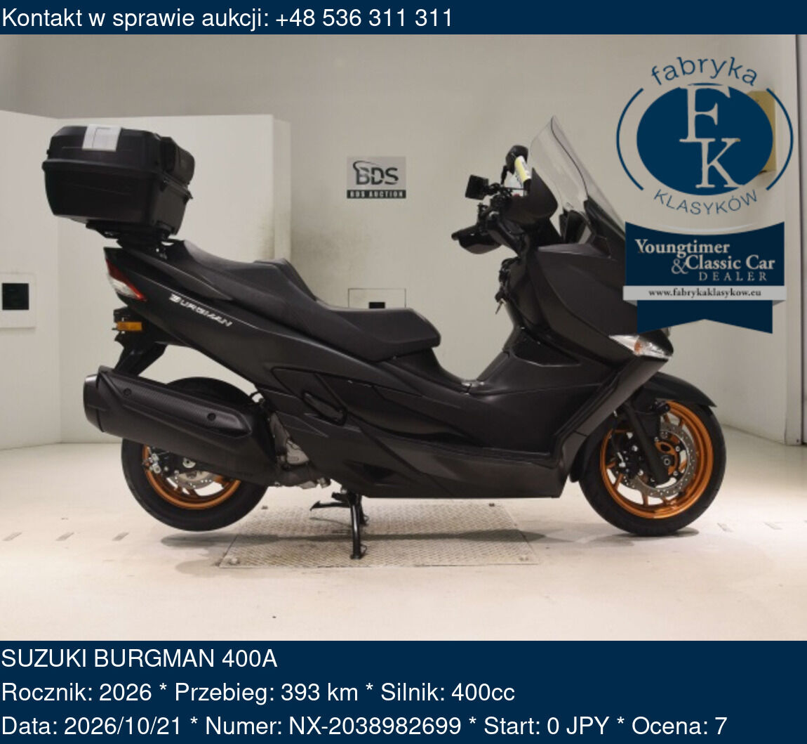SUZUKI BURGMAN 400A 2026 - zdjęcie 2