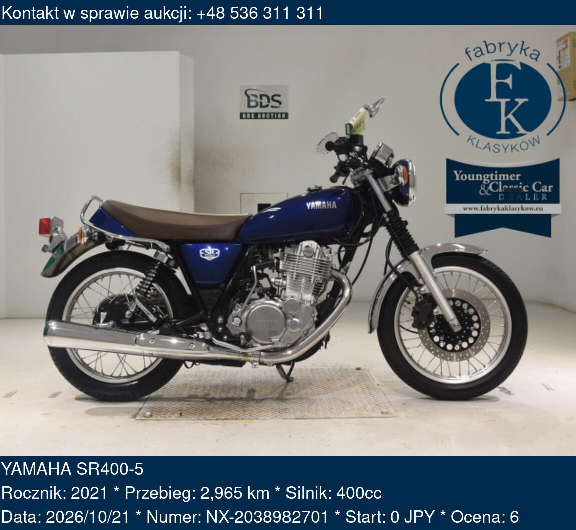 YAMAHA SR400-5 2021 - zdjęcie 2