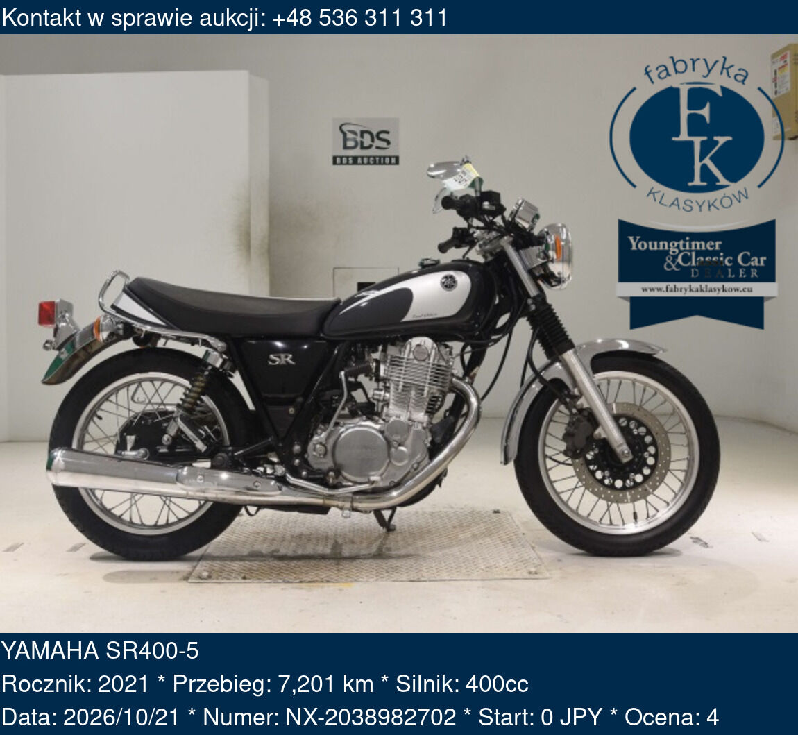 YAMAHA SR400-5 2021 - zdjęcie 2