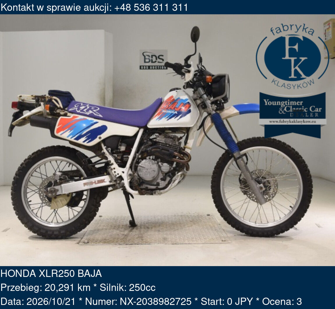 HONDA XLR250 BAJA  - zdjęcie 2