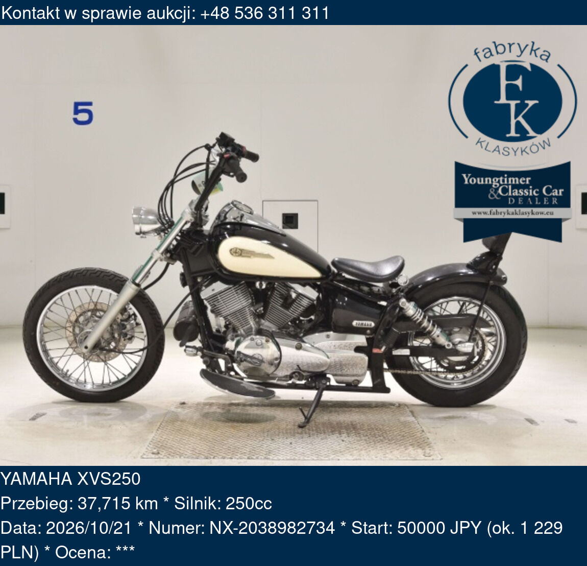 YAMAHA XVS250  - zdjęcie 2