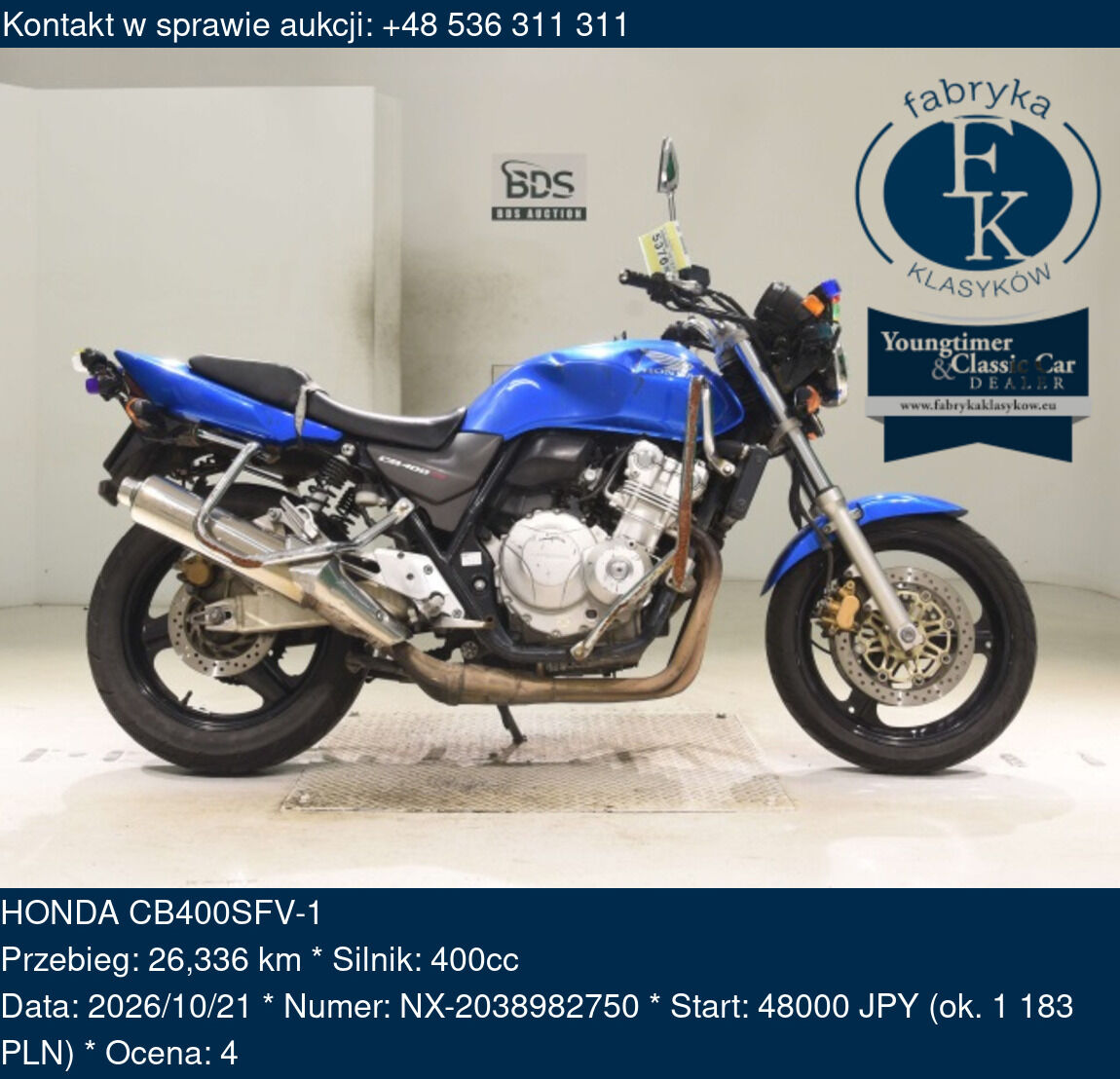 HONDA CB400SFV-1  - zdjęcie 2