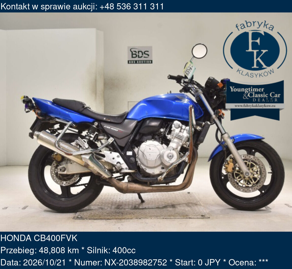 HONDA CB400FVK  - zdjęcie 2