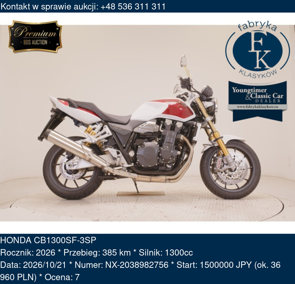 HONDA CB1300SF-3SP 2026 - zdjęcie 2