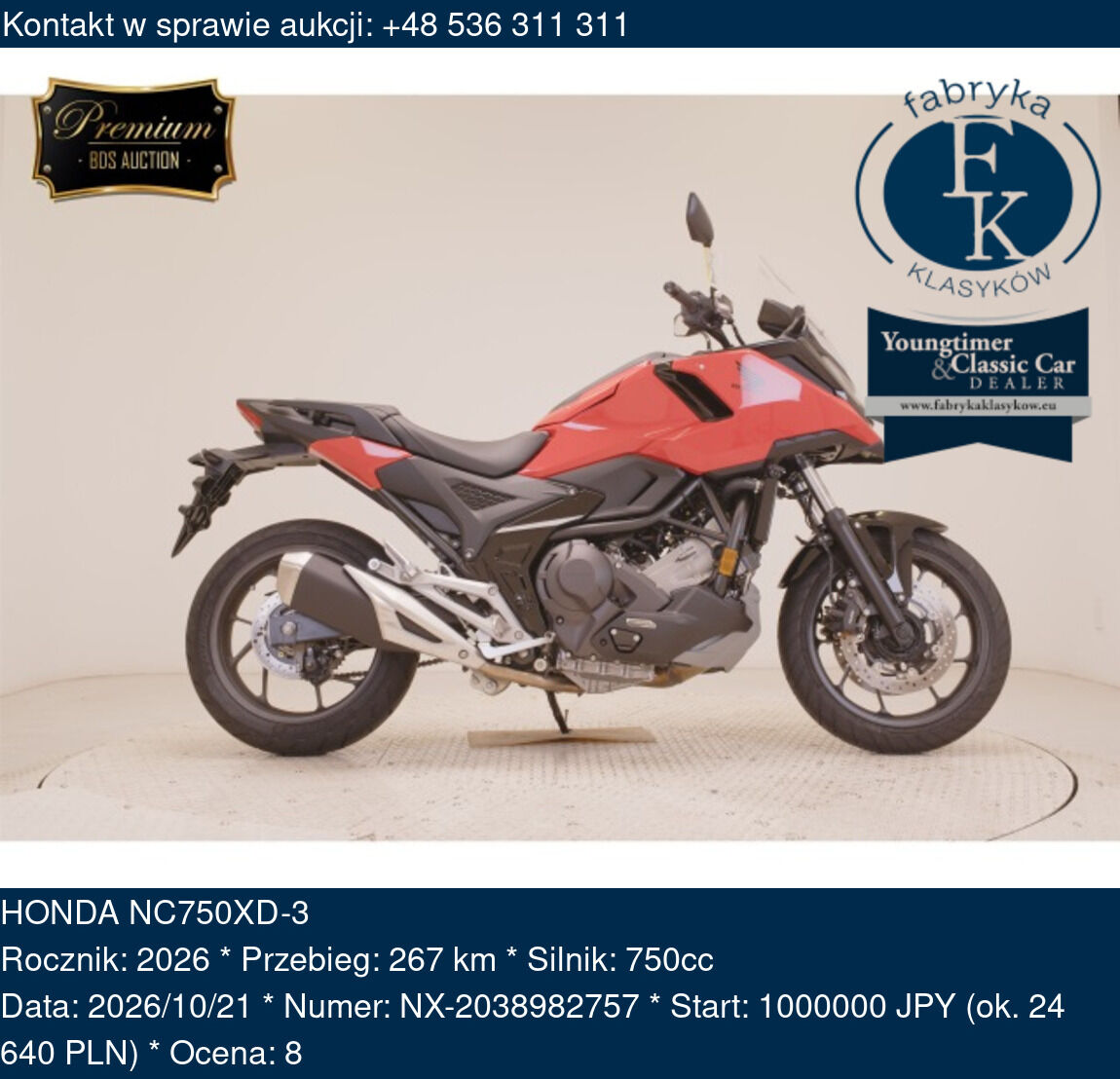 HONDA NC750XD-3 2026 - zdjęcie 2