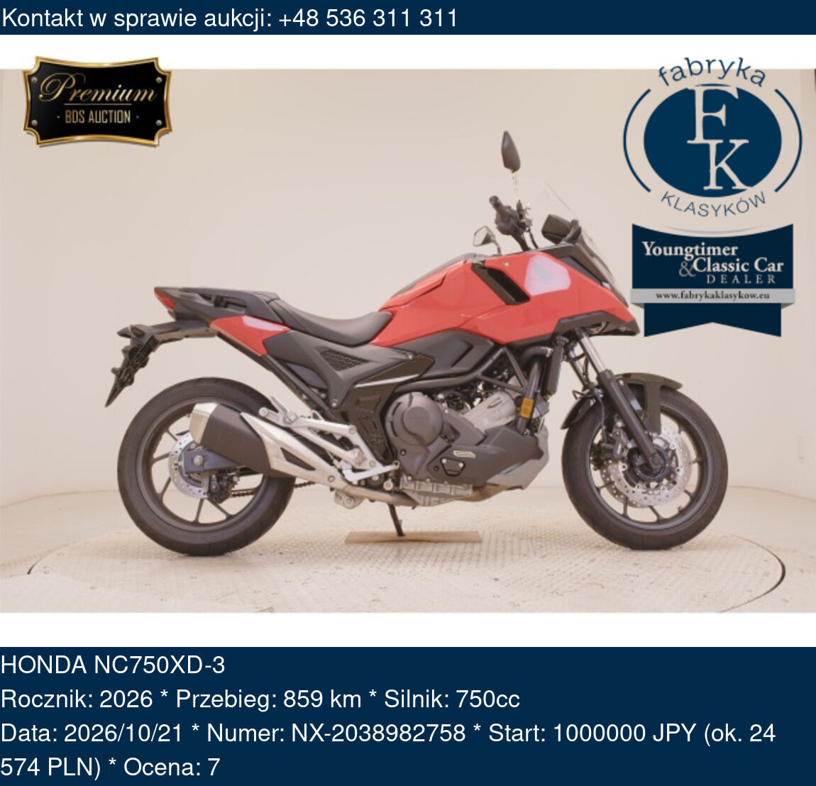 HONDA NC750XD-3 2026 - zdjęcie 2