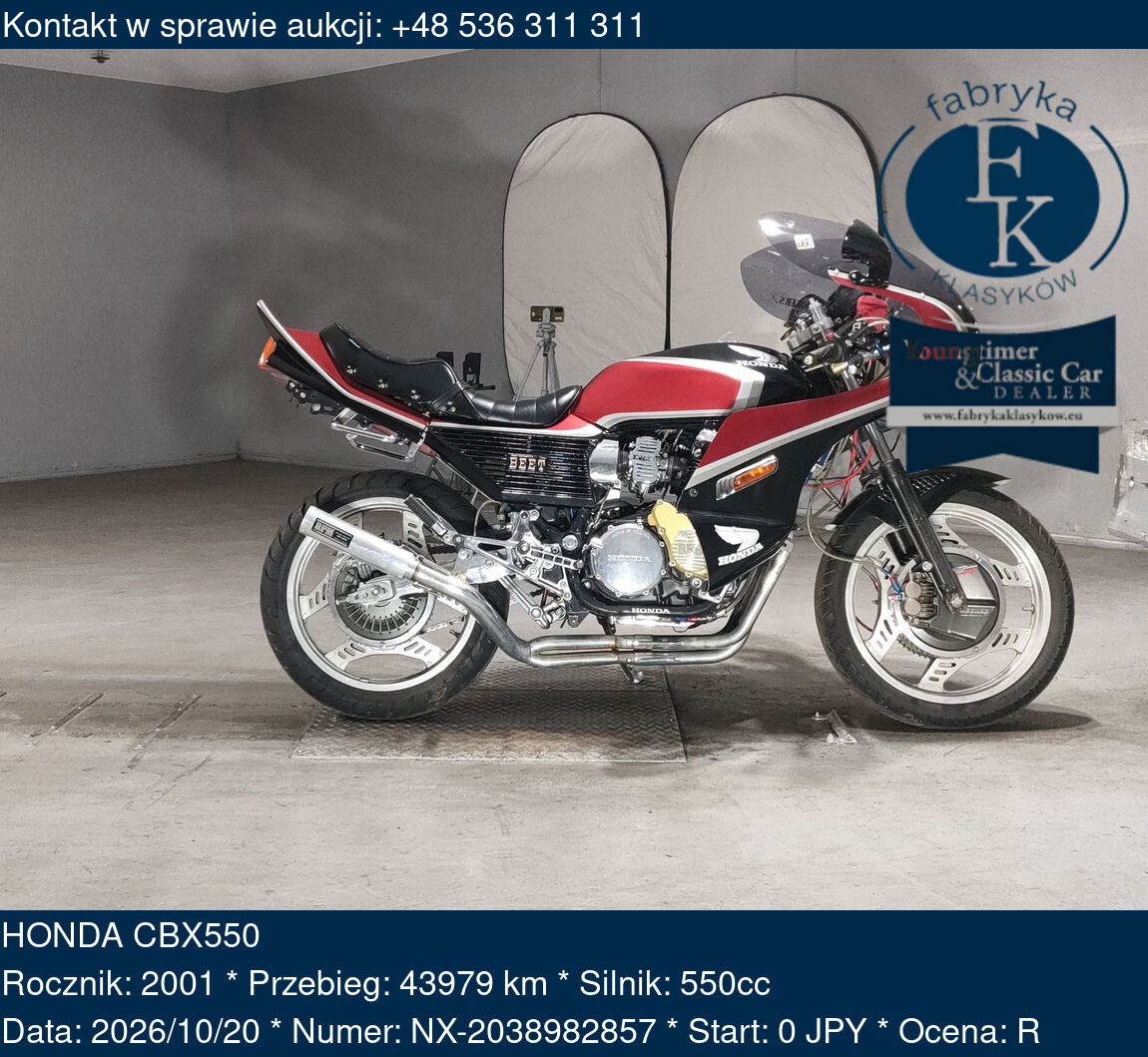 HONDA CBX550 2001 - zdjęcie 2