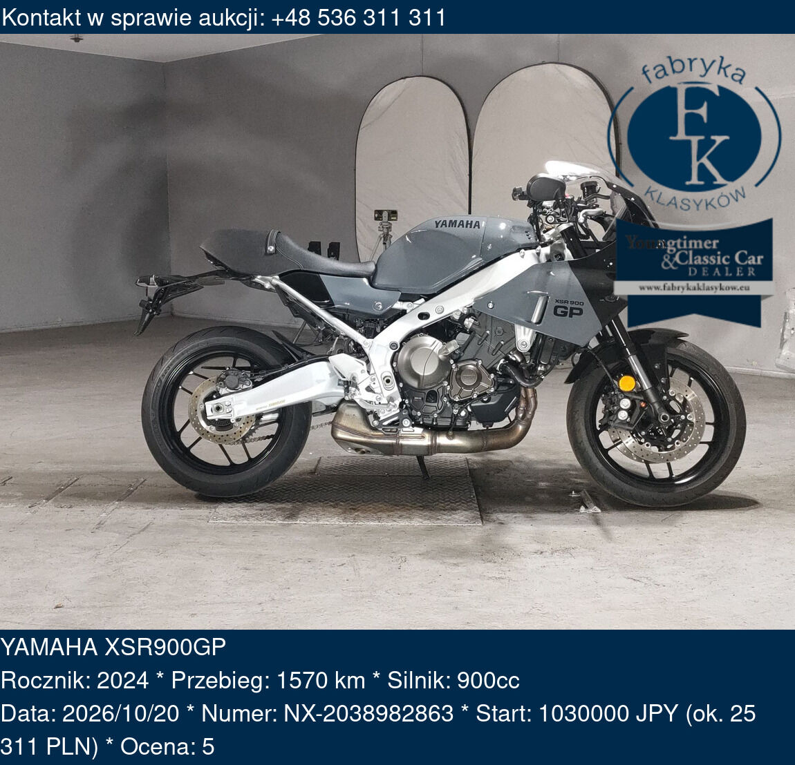 YAMAHA XSR900GP 2024 - zdjęcie 2