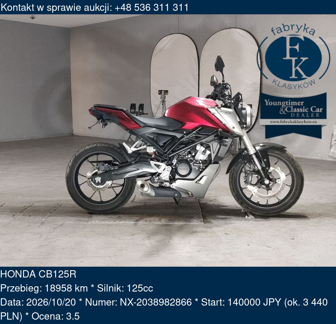HONDA CB125R  - zdjęcie 2