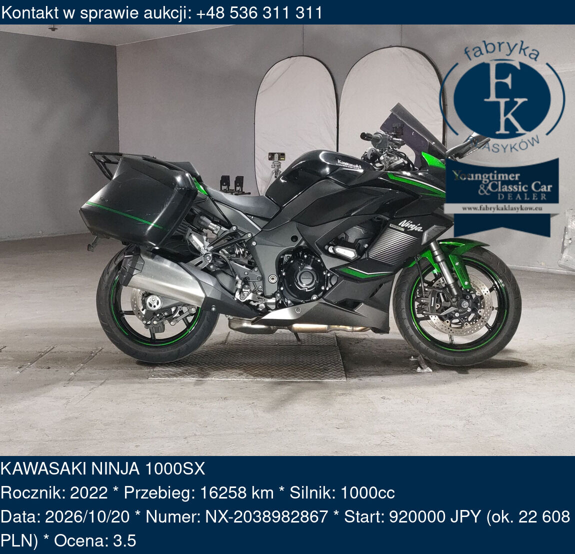 KAWASAKI NINJA 1000SX 2022 - zdjęcie 2
