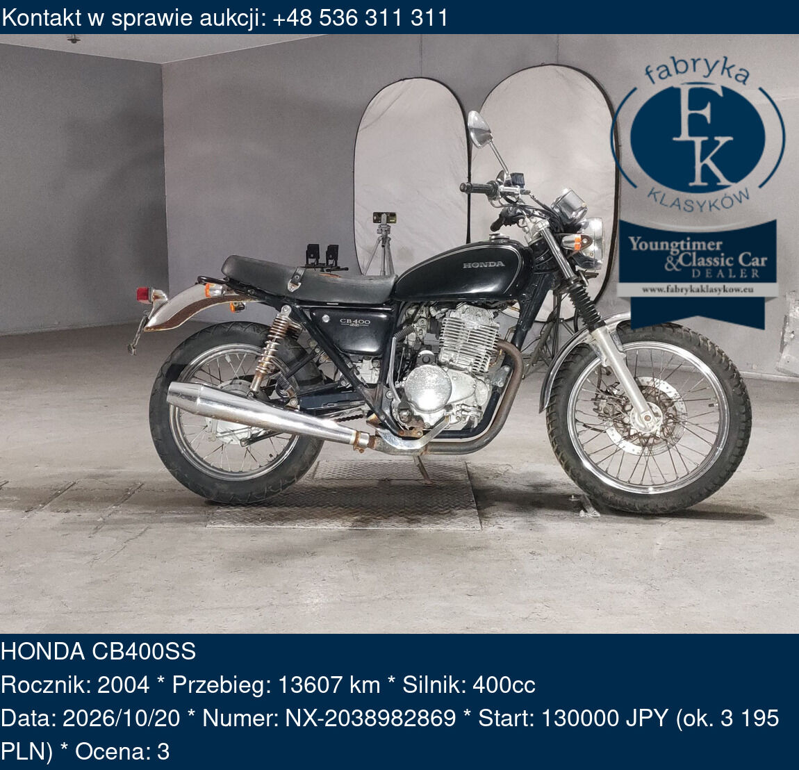 HONDA CB400SS 2004 - zdjęcie 2