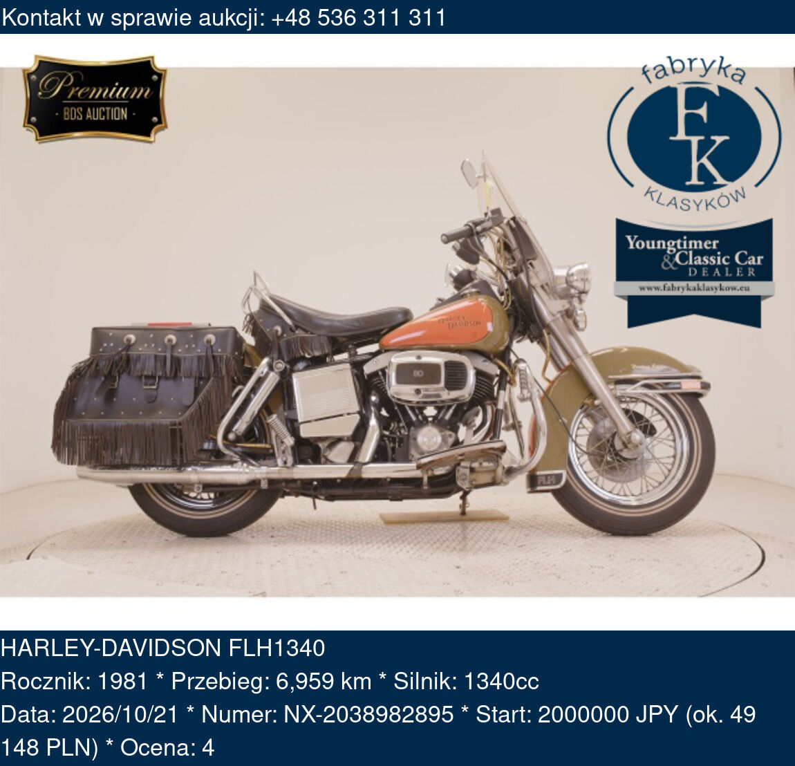 HARLEY-DAVIDSON FLH1340 1981 - zdjęcie 2