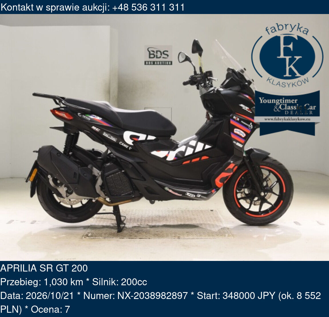 APRILIA SR GT 200  - zdjęcie 2