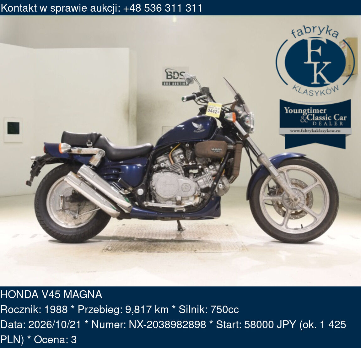 HONDA V45 MAGNA 1988 - zdjęcie 2