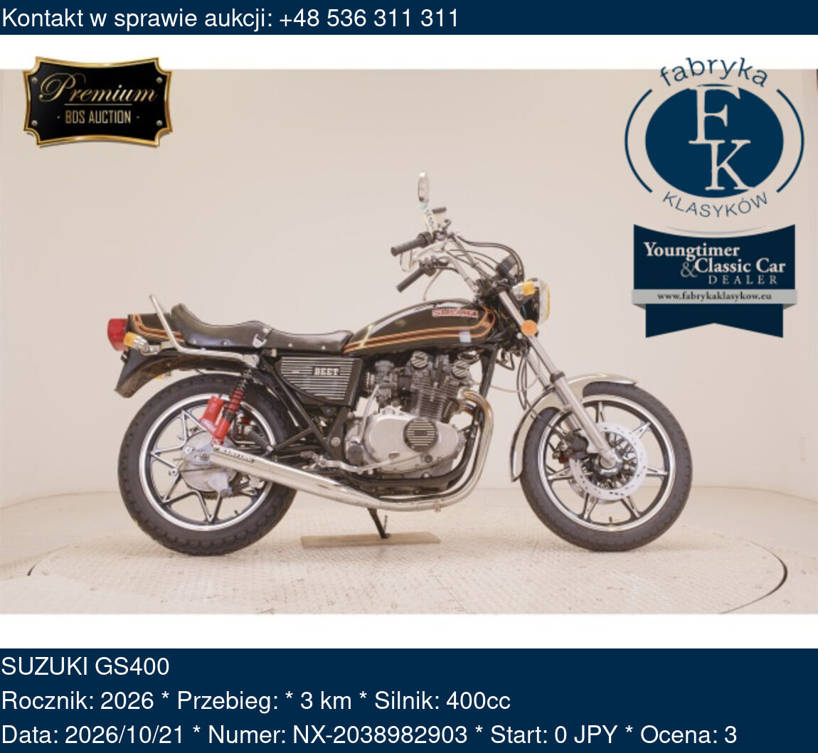SUZUKI GS400 2026 - zdjęcie 2
