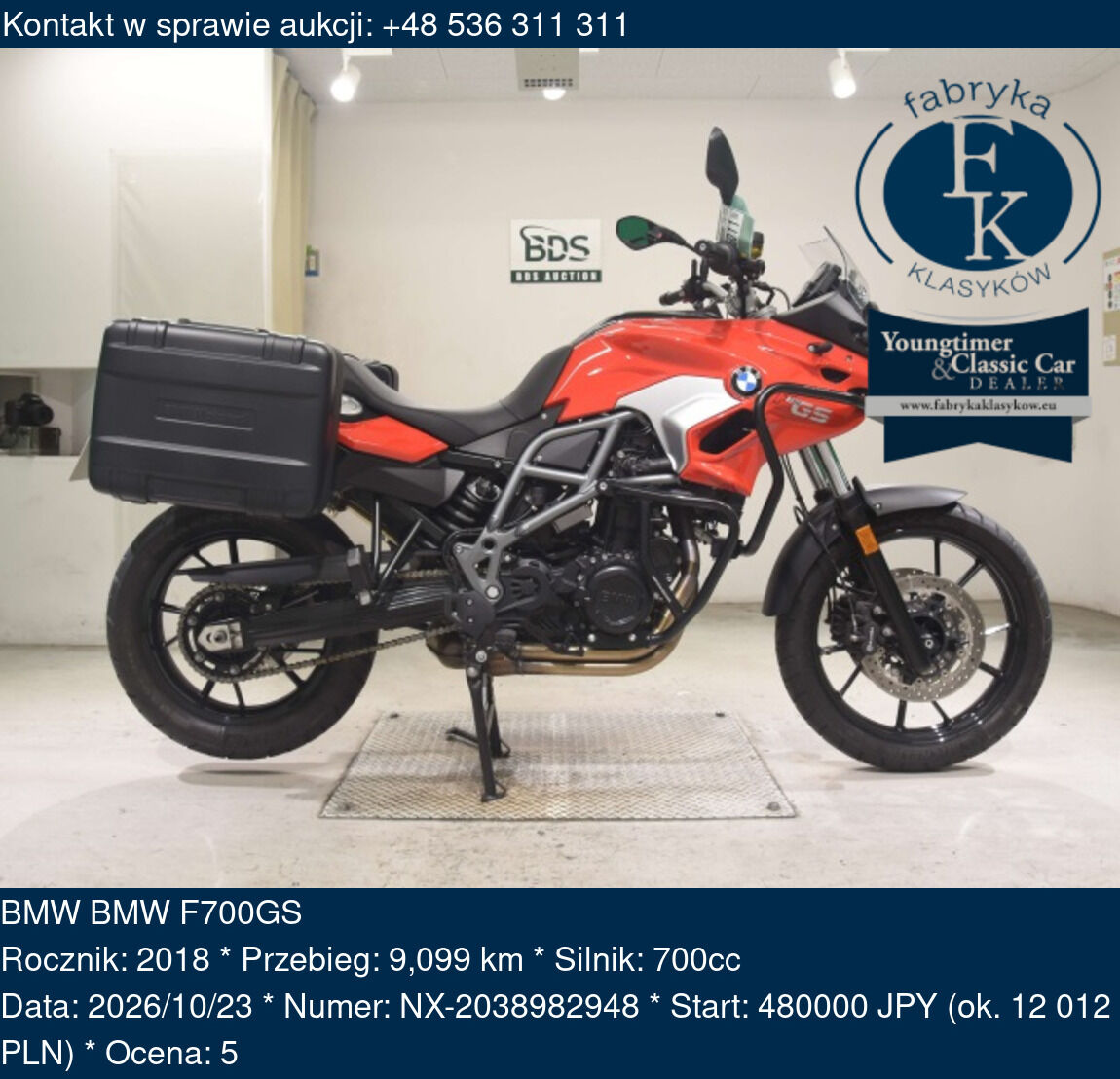 BMW BMW F700GS 2018 - zdjęcie 2