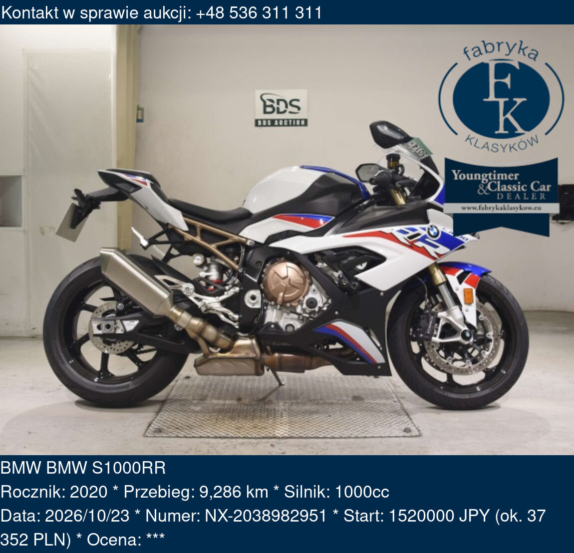 BMW BMW S1000RR 2020 - zdjęcie 2