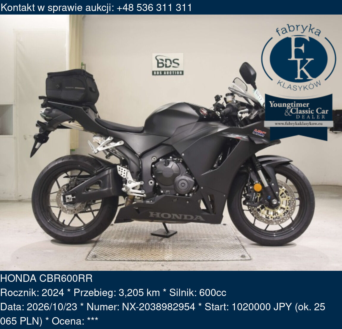 HONDA CBR600RR 2024 - zdjęcie 2