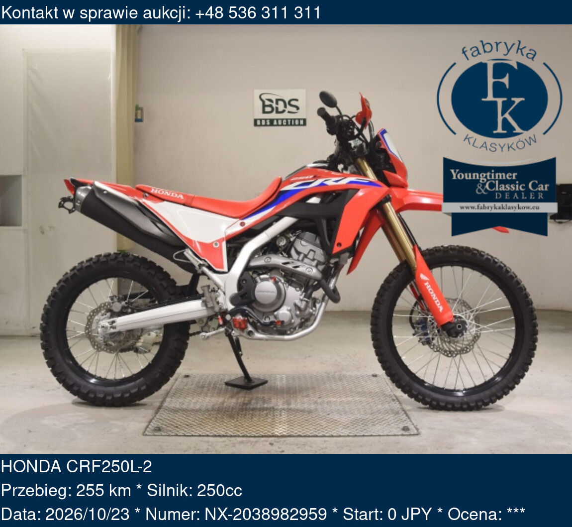 HONDA CRF250L-2  - zdjęcie 2